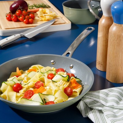 Green 10-Piece Nonstick Aluminum Cookware Set with Glass Lids