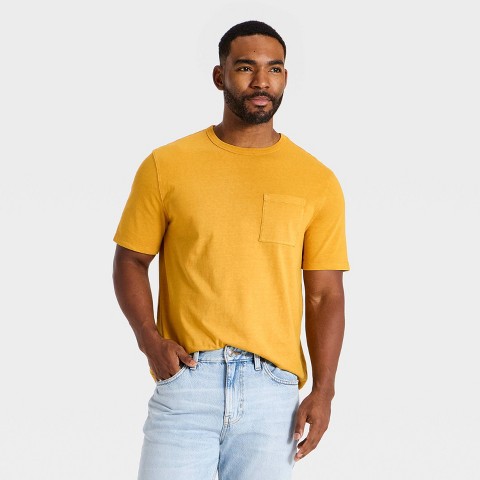 Мужские футболки Goodfellow & Co Men's Vintage Short Sleeve Pocket T-Shirt - Goodfellow & Co™ Dark Gold XL