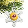 Central Michigan University Secondary Metal Snowflake Christmas Tree Holiday Ornament - 2 of 3