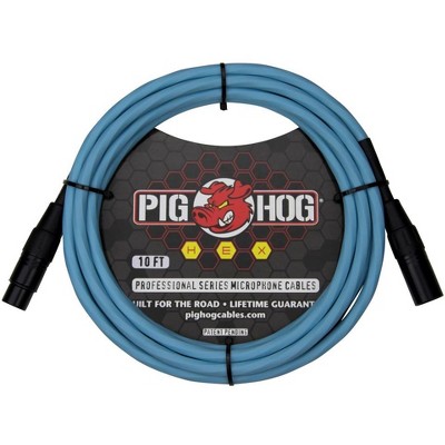 PIGHOG HEX SERIES MIC CABLES 10FT,DPH BL