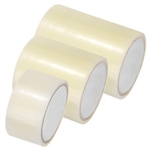 Unique Bargains Polyethylene Waterproof UV-resistant Low-temperature resistant Greenhouse Plastic Sheeting Tape 2In/4In/6In Transparent 3 Pc - 1 of 4