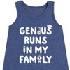 Girls' - Instant Message - Genius Runs In My Family Graphic Sleeveless Aline Dress - 2 of 4