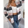 Clearlove Womens Color Block Cardigan Sweater Striped Open Front 2025 Fall Chunky Knit Loose Coats - 3 of 4