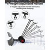 Snow Pusher with Wheels,  5-Position Adjustment Handle Snow Plow, Rolling Shovels for Driveway - 3 of 4