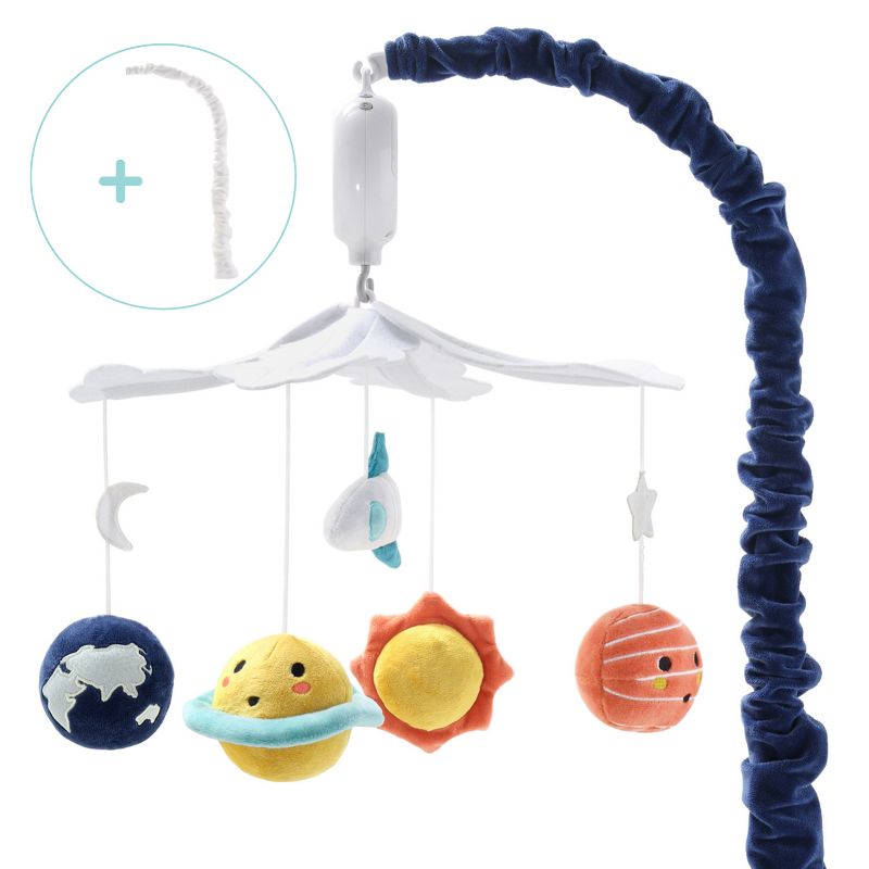 The Peanutshell Spectacular Space Baby Musical Crib Mobile - Planets/Rockets, 1 of 6