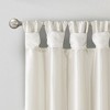 PAGED Faux Silk Blackout Curtains for Bedroom,Window Curtain Panel with Twisted Tab Top,Lined,Curtains for Living Room,Machine Washable - 3 of 4