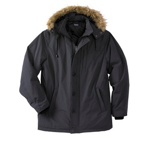 KingSize Arctic Down Parka With Detachable Hood And Insulated Cuffs - 1 of 4