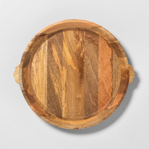 Oversized Carved Wood Tray - Hearth & Hand™ with Magnolia - image 1 of 3