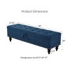 59" Contemporary Storage Ottoman Bench with Tufted Top and Hidden Compartment for Bedroom or Entryway -3irtyhousy - 4 of 4