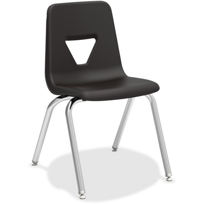 Lorell Stacking Student Chair 18-3/4"x20-1/2"x30" Black 99891