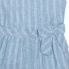 Hope & Henry Girls' Linen Ruffle Collar Pull-On Romper, Toddler - 2 of 4