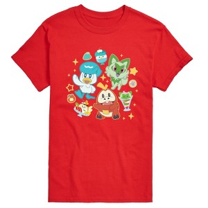Men's - Pokémon - Sprig Fuec Quax Cafe Short Sleeve Graphic T-Shirt - 1 of 4