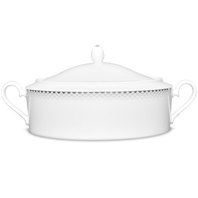 Noritake City Dawn Covered Vegetable Bowl