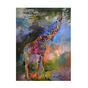 Trademark Fine Art -Richard Wallich 'Giraffe' Canvas Art - 1 of 4