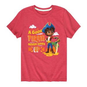Boys' - Santiago of the Seas - A Good Pirate Never Gives Up Short Sleeve Graphic T-Shirt - 1 of 4