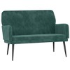 vidaXL Bench Dark Green 42.5 in.x31.1 in.x31.1 in. Velvet - image 2 of 4