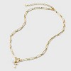 14K Gold Dipped Pearl Charm on Chain Initial Necklace - A New Day Gold - 3 of 4