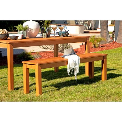 Tanner Outdoor Wood Bench - Natural - Coaster