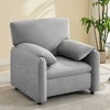 NicBex Modern Accent Chair Oversized Arm Chair Sofa Chair Comfy Chair for Living Room, Reading Room, Bedroom, Gray - 2 of 4