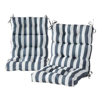 Kensington Garden 24x22 Multi-stripe Outdoor High Back Chair