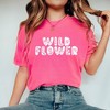 Simply Sage Market Women's Boho Wild Flower Short Sleeve Garment Dyed Tee - 2 of 2