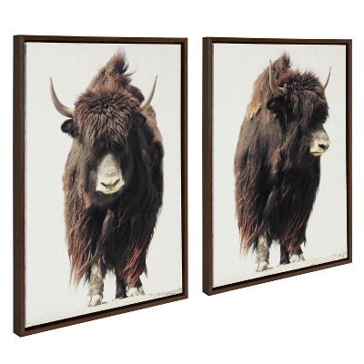 (Set of 2) 23" x 33" Sylvie Beast Frame Canvas by Saint and Sailor Studios - Kate & Laurel All Things Decor