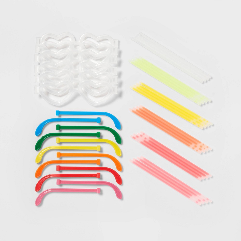 6pc Glow Stick Glasses Valentine's Day Party Favor Sets - Spritz™