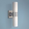 Minka Lavery Modern Wall Light Sconce Brushed Nickel Hardwired 4 1/2" 2-Light Fixture Opal Glass Shade for Bedroom Bathroom Vanity - 2 of 3