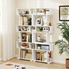 Tangkula 2PCS 6-tier Storage Bookshelf Tall Display Shelf w/ Anti-toppling Kits Kits - 2 of 4