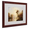 Trademark Fine Art -Jasper Cropsey 'Rowing Out of a Cove 1878' Matted Framed Art - 2 of 4