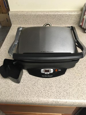 Hamilton Beach Steak Lover's 100 sq. in. Black Indoor Grill with Lid 25331  - The Home Depot