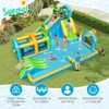 Tangkula Inflatable Water Slide w/Splash Pool Climbing Wall Football Goal Blower Excluded - 2 of 4