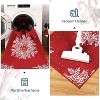 TackView Christmas Snowflake Area Rug Rug Washable Non Slip,Christmas Rugs for Living Room, Low Pile Throw Rug Carpet - 4 of 4