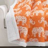 50" x 60" Single Elephant Parade Faux Shearling Throw - Lush Décor - 3 of 4