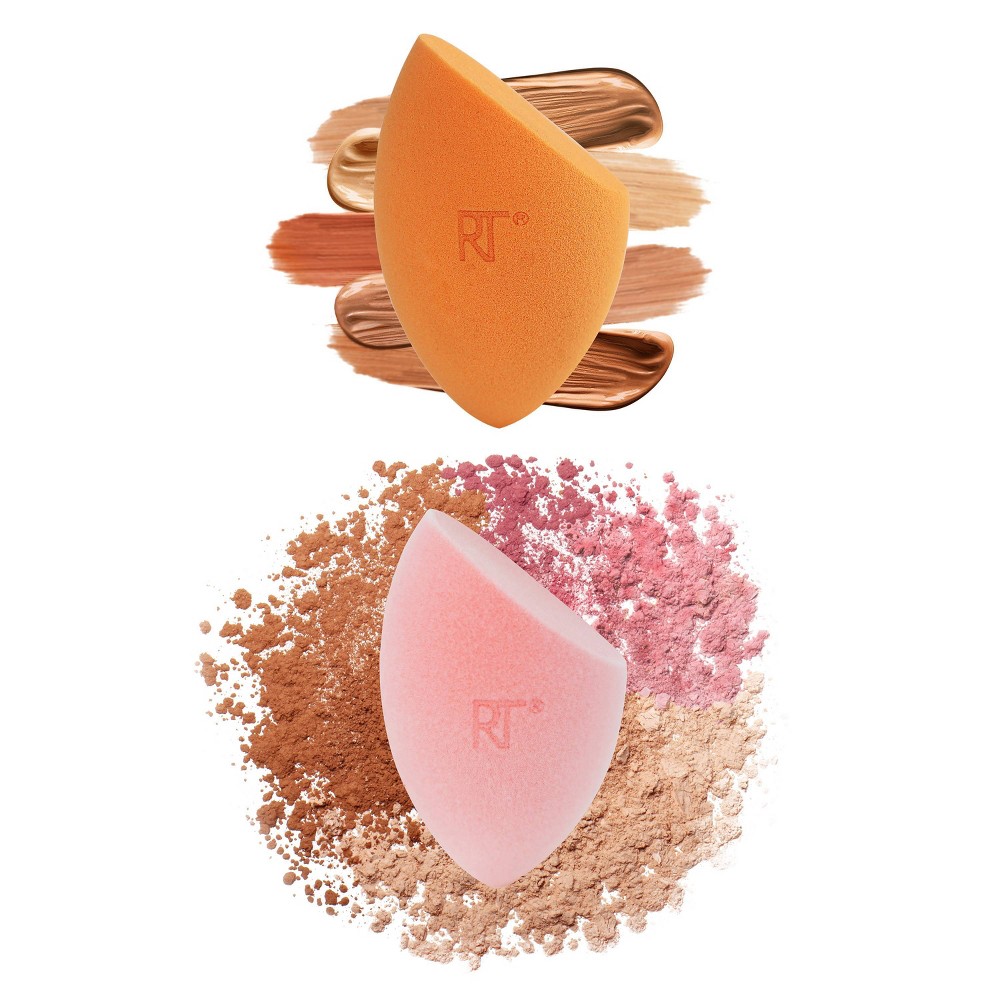 Real Techniques Miracle Complexion + Powder Makeup Blending Sponge, 2 Count