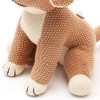 INFURNIC Baby and Toddler Learning Toys Premium Soft Handmade Puppy Plush for Early Cognitive Development Play, Peach, 10"*9"*10" - 3 of 4