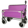 Whisen 3-in-1 Folding Wagon with Bench Seat, 500lbs Capacity, 9"x4" Beach Tires for Camping & Beach - 4 of 4