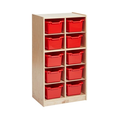 Ecr4kids 8-compartment Mobile Backpack Storage Cabinet, Classroom  Furniture, Natural : Target