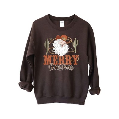 Simply Sage Market Women's Graphic Sweatshirt  Cactus Western Santa