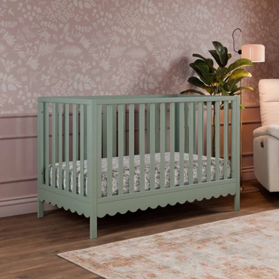 DaVinci Sammy Scallop 4-in-1 Convertible Crib - Light Sage