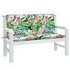 vidaXL Garden Bench Cushions 2pcs Multicolor 47.2 in.x19.7 in.x2.8 in. Fabric - 3 of 4