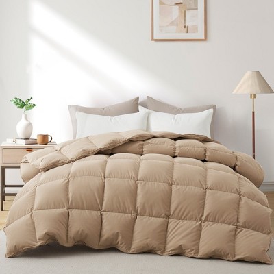 Peace Nest Ultra Soft All Season Down Comforter, Brown Gusset, Twin ...