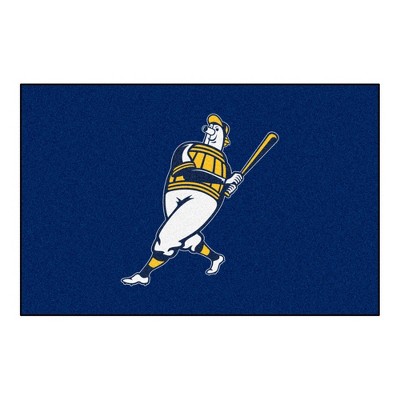 MLB Milwaukee Brewers19"x30" Barrell Man Logo Rug