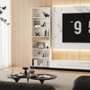 MOEPISY 72inch Tall Book Shelf Bookcase with Storage, 7-Tier Bookcase Fluted with Drawer White - 3 of 4