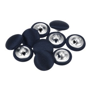 Unique Bargains Blouses Sweater Round Aluminum Cotton Fabric Cloth Covered Buttons 10 Pcs - 1 of 4