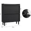 coucheta Shoe Cabinet with 2/3/4 Flip Drawers, Wooden Shoe Organizer with Adjustable Shelf, Hidden Shoe Cabinet for Hallway, Entryway, Living Room - 2 of 4