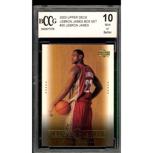 Lebron James Rookie Card 2003 Upper Deck Box Set #30 BGS BCCG 10 - 1 of 2