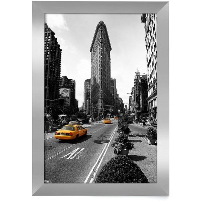 Americanflat  Picture Frame - Legal Sized Paper Display - Composite Wood with Shatter Resistant Glass - Horizontal and Vertical Formats for Wall