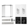 Yukimo 2 Tier Laundry Basket with 4 Removable Bags, Clothes Sorter Organizer with Wheels for Light and Dark Laundry - 3 of 4
