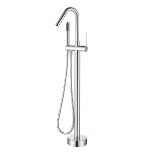CASAINC Single-Handle High Arch Floor Mounted Freestanding Tub Faucet with Hand shower - 1 of 4